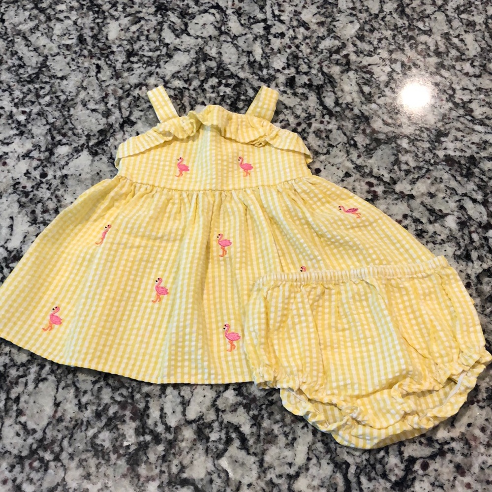 Starting Out Seersucker Gingham Dress 9 months